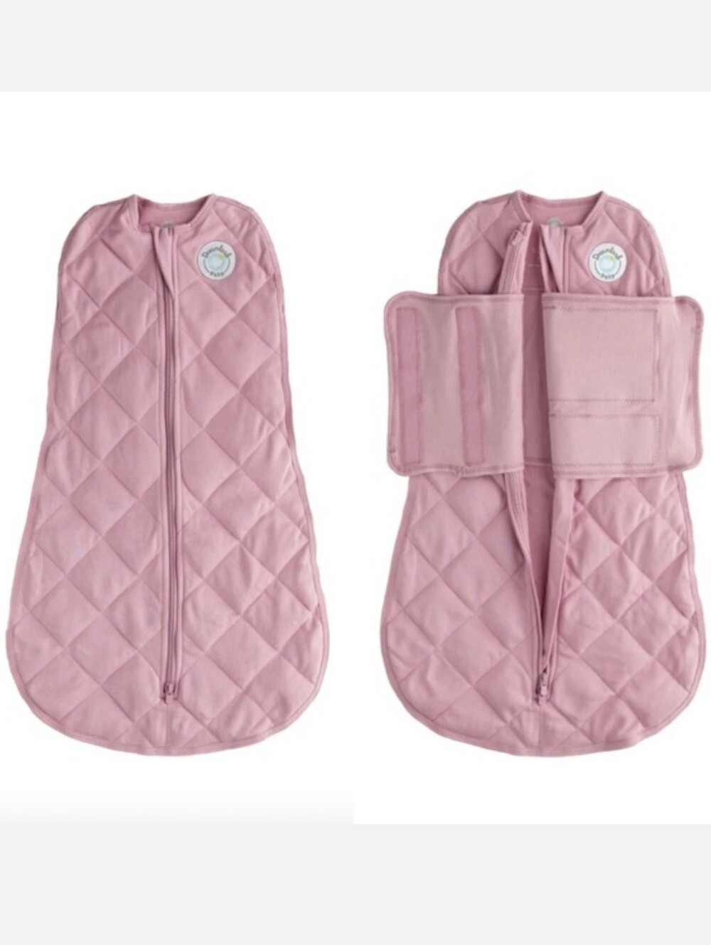 DREAMLAND BABY Dream Weighted Sleep Swaddle Sleep Suit in Misty Mauve 0-6M